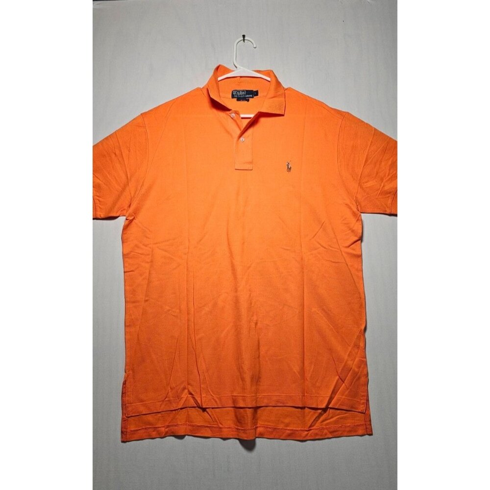 Polo Ralph Lauren Polo Shirt Men’s Large Orange Short Sleeve New Without Tags